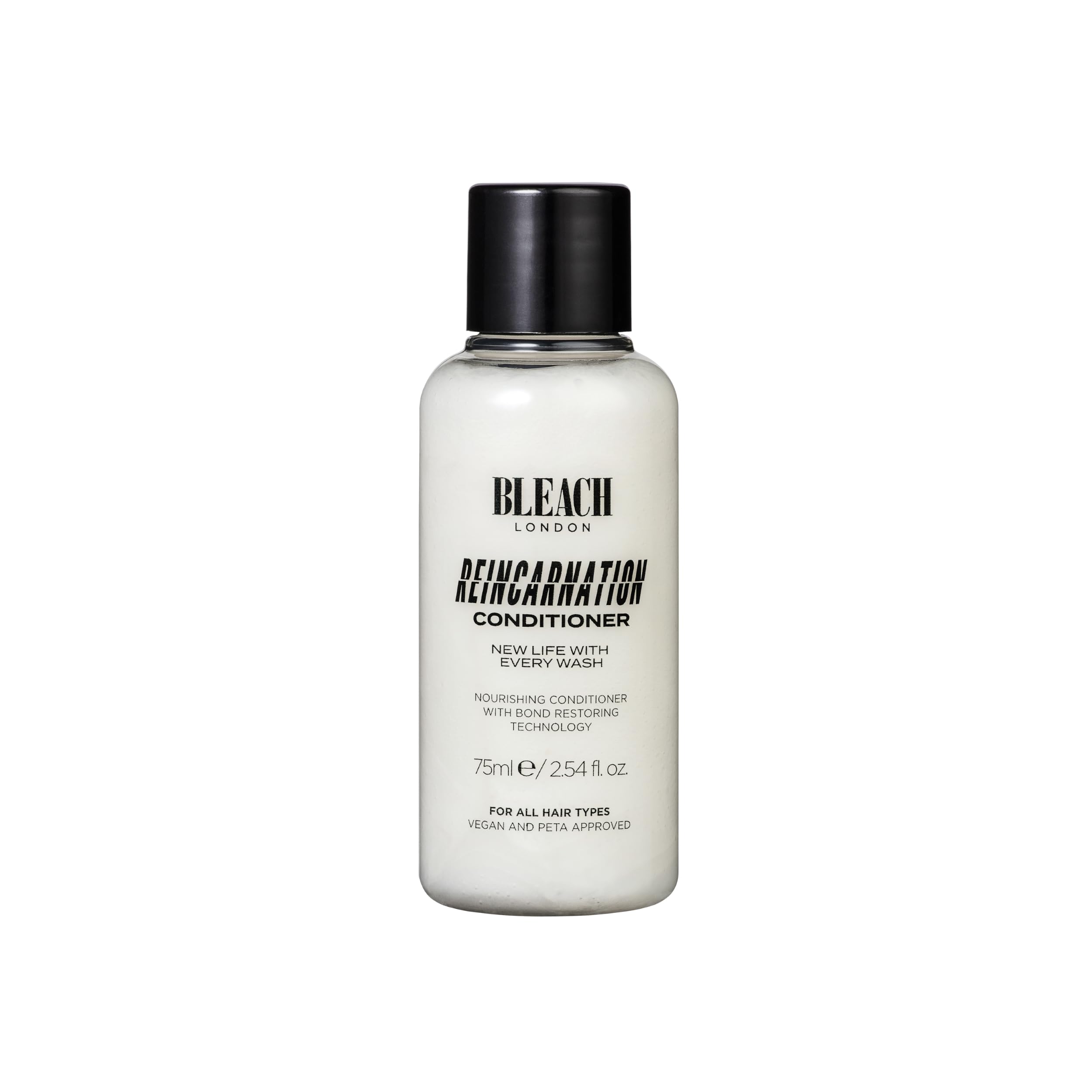 Bleach London Reincarnation Bond Restoring Conditioner Mini (75ml / 2.5oz): Strengthening Daily Care for All Hair Types - Vegan & PETA-Approved, Paraben Free