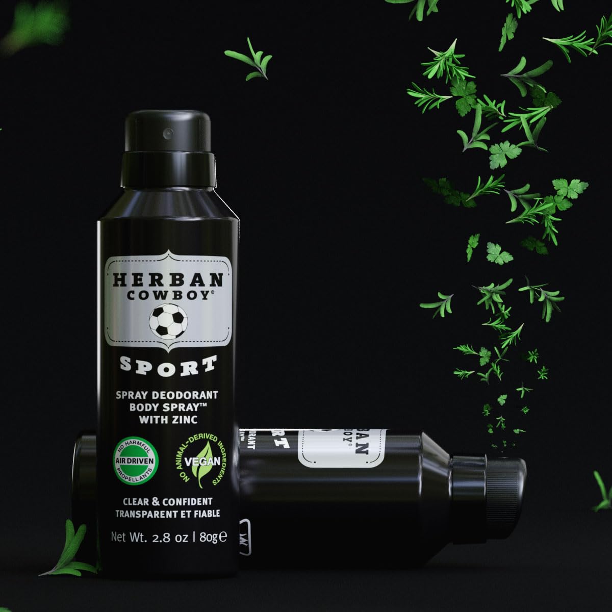 Herban Cowboy Sport Maximum Protection Dry Spray Deodorant Body Spray