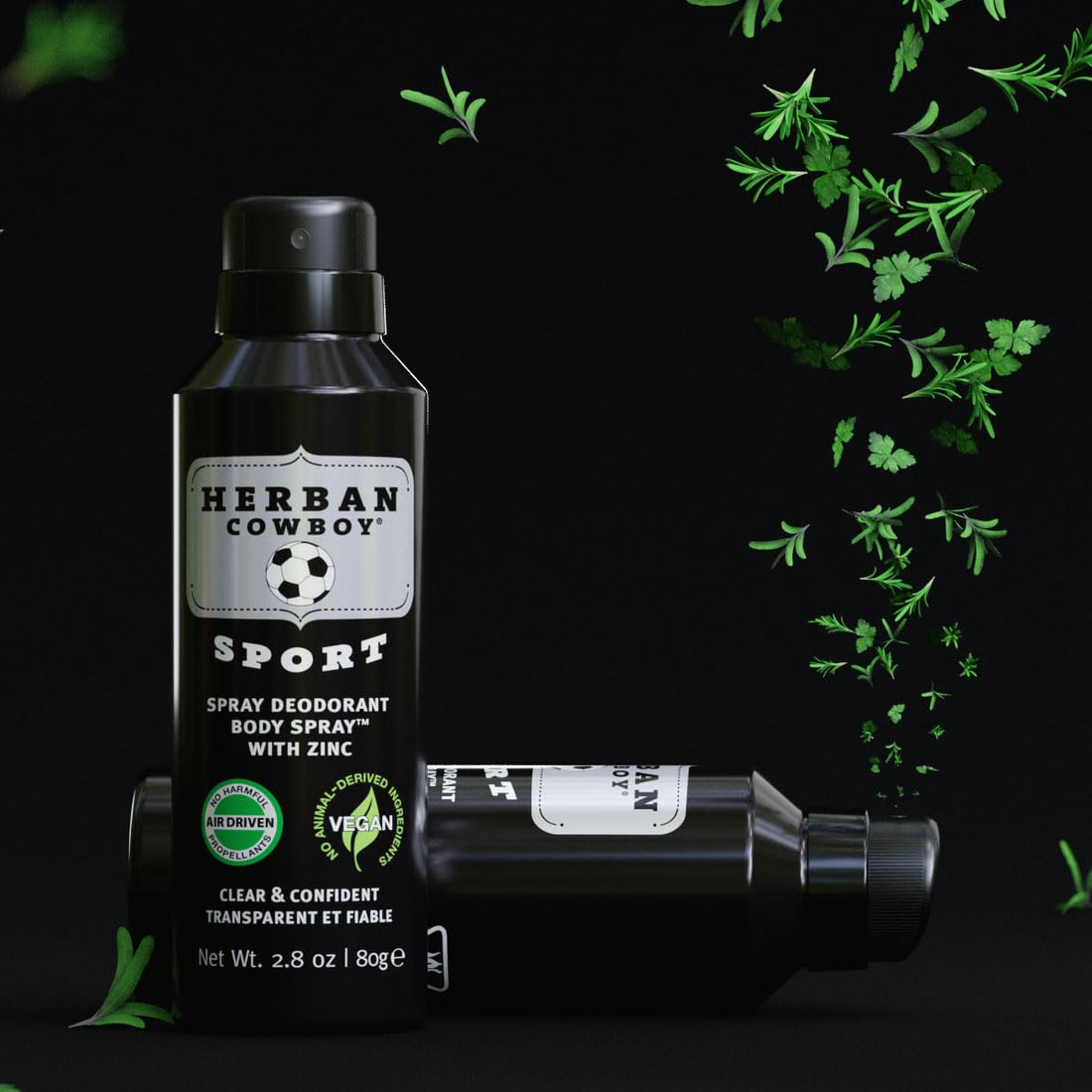 Herban Cowboy Sport Maximum Protection Dry Spray Deodorant Body Spray