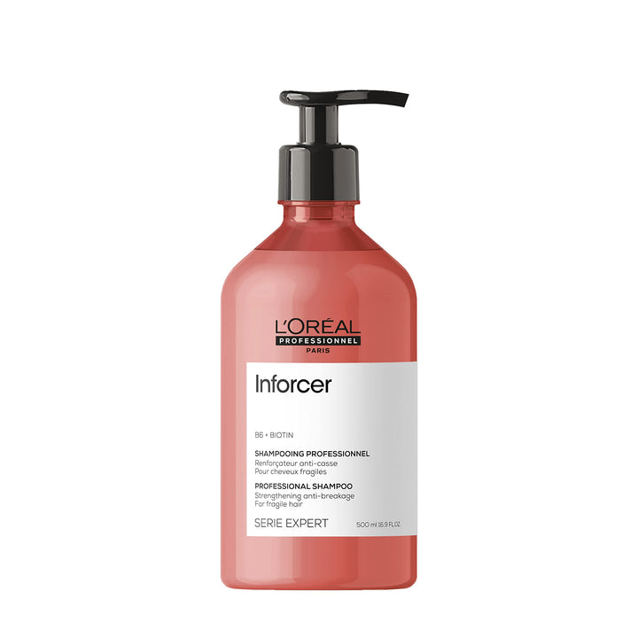 L'Oreal Professionnel InForcer Strengthening Shampoo - Prevents Breakage and Adds Softness For Weak, Fragile & Damaged Hair Types, With Biotin