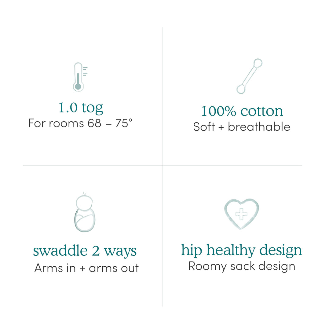 aden + anais Essentials Easy Swaddle Wrap Quick Change with Bottom Zipper, Snug Cotton Knit Baby Wrap Swaddle Blanket for Newborns, TOG 1.0, 3 Pack, Winnie, 0-3 Months, Small/Medium