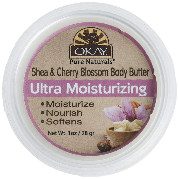 Okay Shea Ultra Moisturizing Body Butter, Cherry Blossom, 1 Ounce