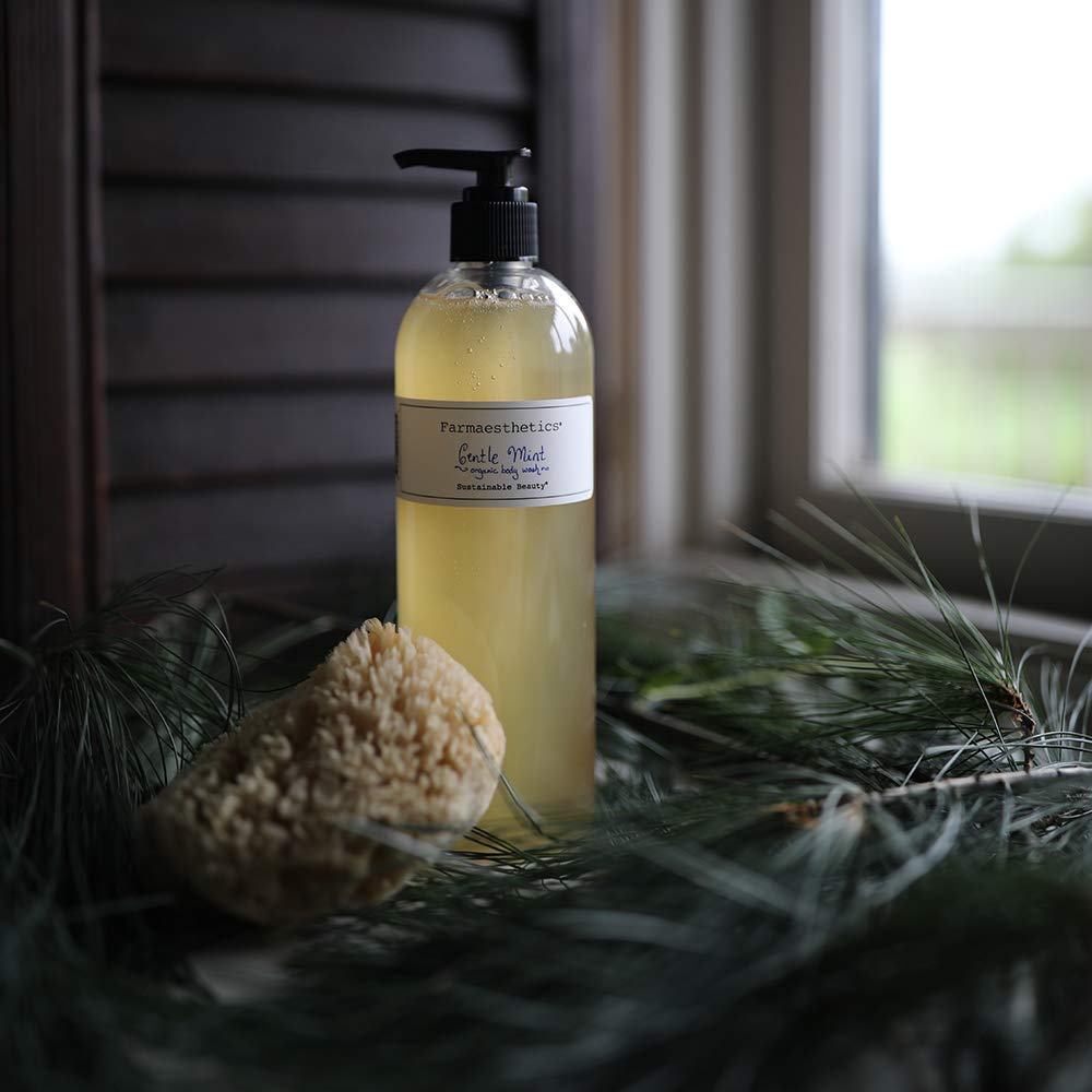 Farmaesthetics Gentle Mint Organic Body Wash 16 oz