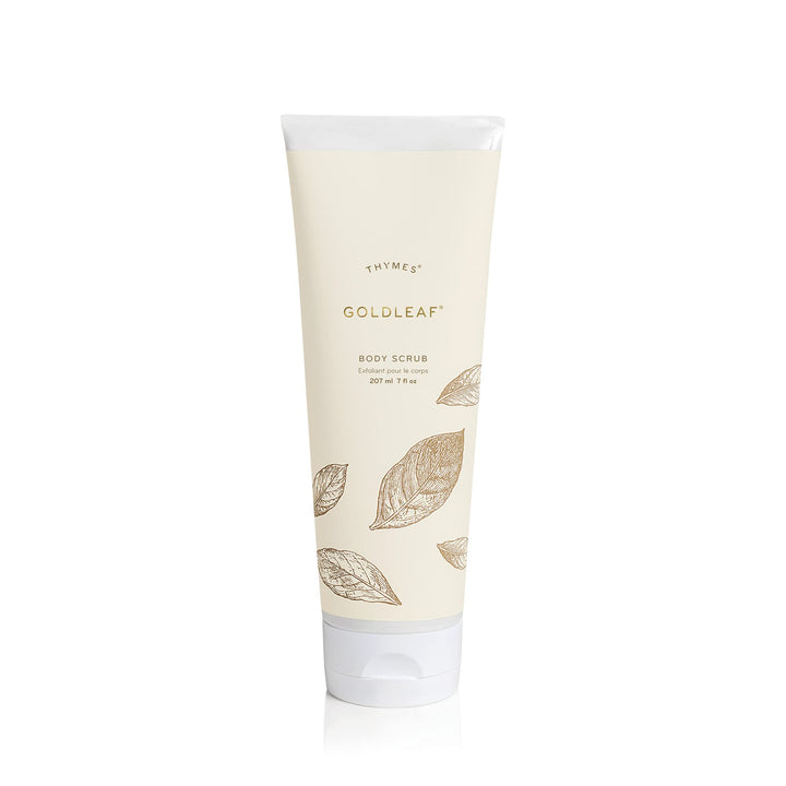 Thymes Goldleaf Body Scrub - Body Exfoliator for Skin Care Routine - Moisturizing and Exfoliating Body Scrub, Face Scrub, Foot Scrub, or Hand Scrub (7 Fl Oz)