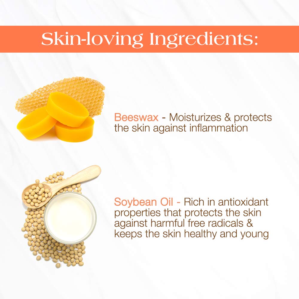 GiGi Brazilian Bikini Wax Microwave Formula, Painless, Residue-Free Hard Wax for Coarse Hair, Perfect for Sensitive Areas, 8 oz, 1-pack