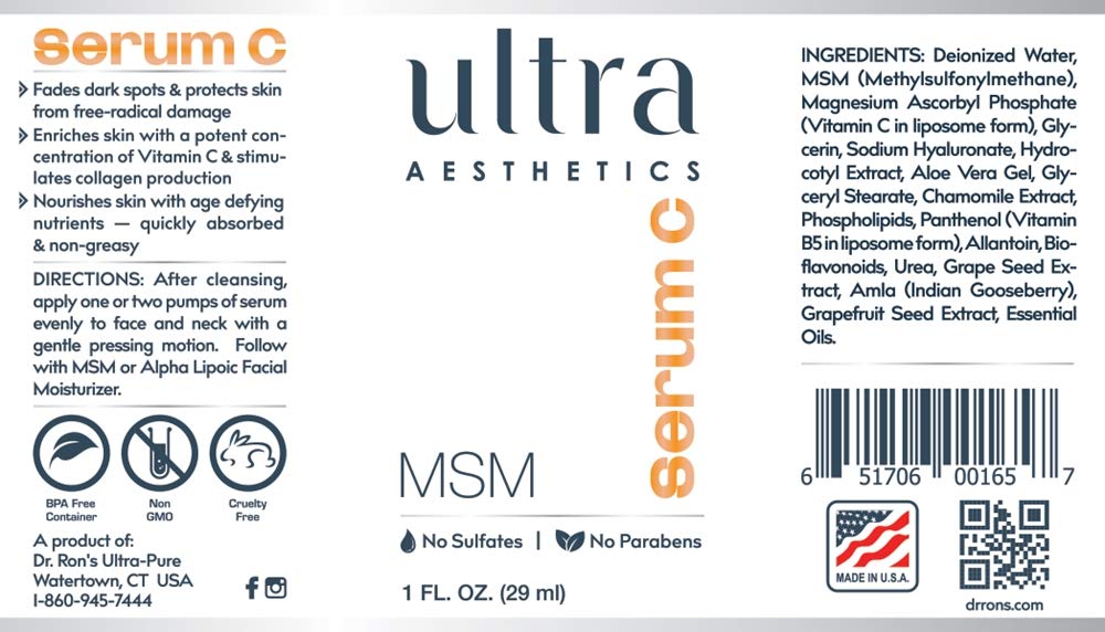 Ultra Aesthetics - MSM Serum C - 1oz