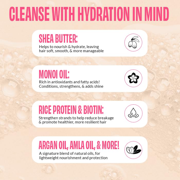 FoxyBae Solid Shampoo Bar for Hair - with Rice Protein, Biotin, Monoi Oil, & Shea Butter - Nourishes, Strengthens, Smoothes - for Women & Men - California Dreamin' - 2.5 Oz