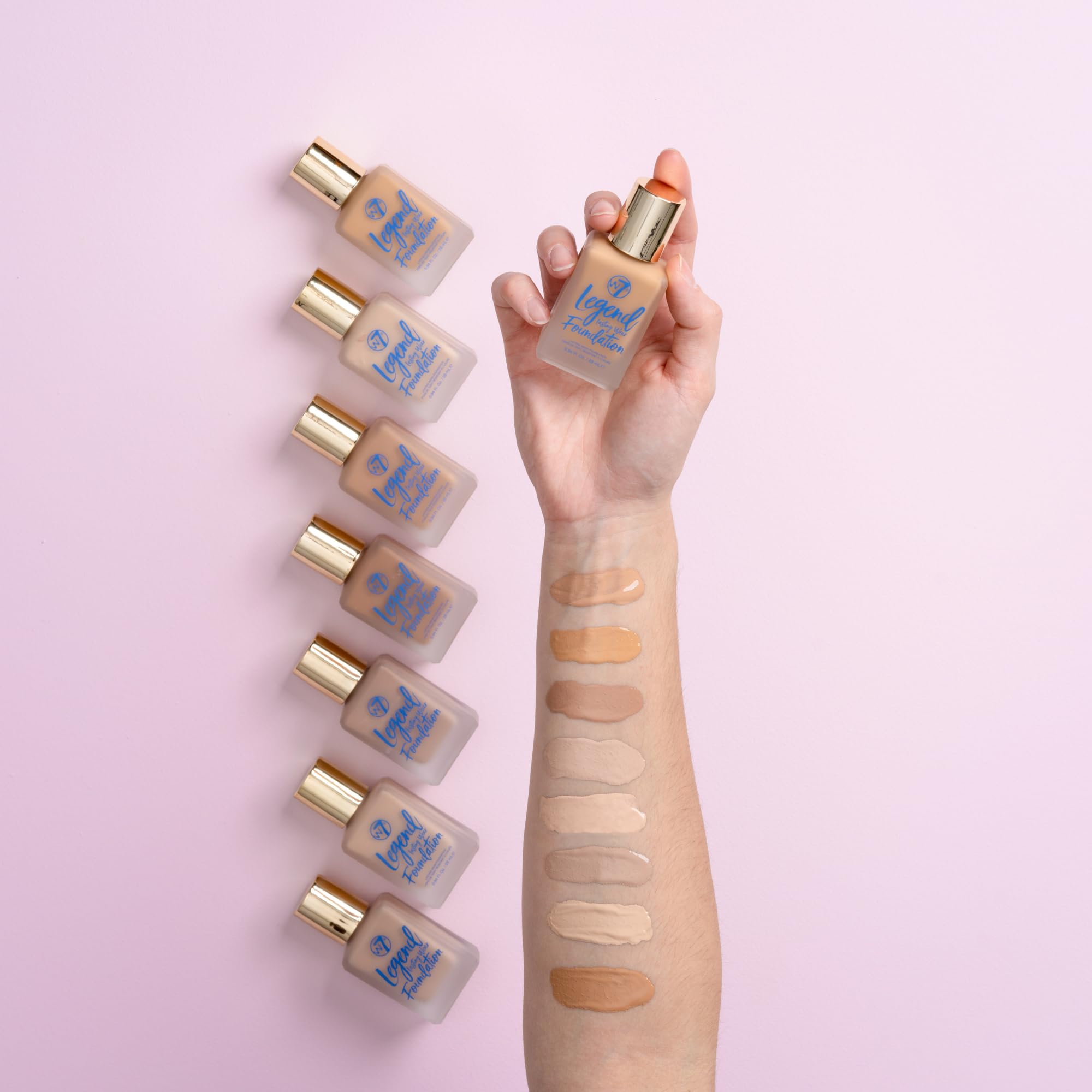 W7 | Legend Long-Lasting Liquid Foundation | Rich and Creamy Formula | Full Coverage with a Matte Finish | Available in 4 Shades | Natural Beige | Cruelty Free, Vegan Makeup by W7 Cosmetics