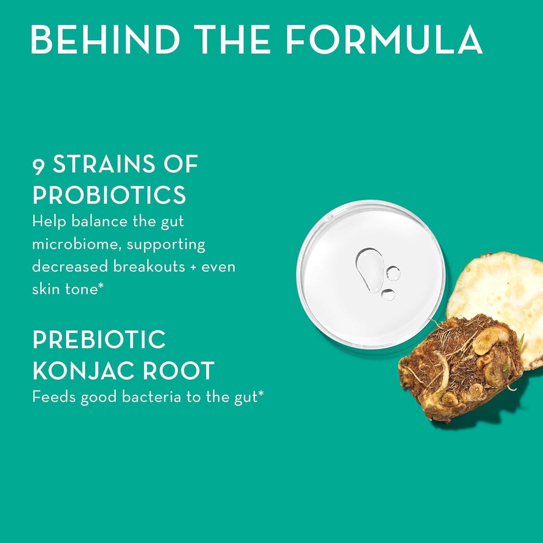 HUM Skin Squad - Probiotic Supplement for Clear Skin & Gut Health - Microbiome Probiotics for Problem Skin & Breakouts (60-Count)