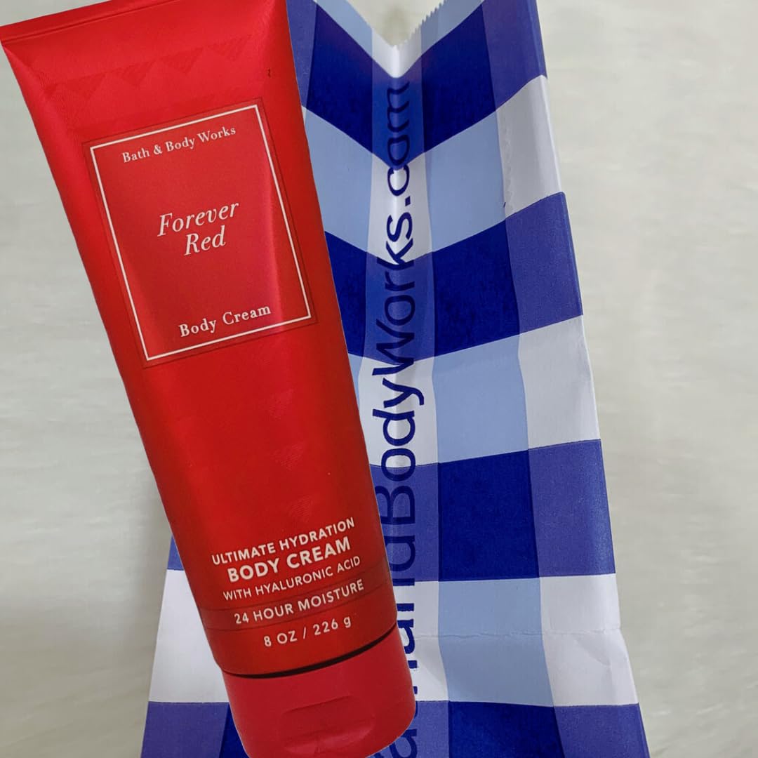 Bath & Body Works FOREVER RED Ultra Shea Body Cream 8 Ounce (Packaging Varies)