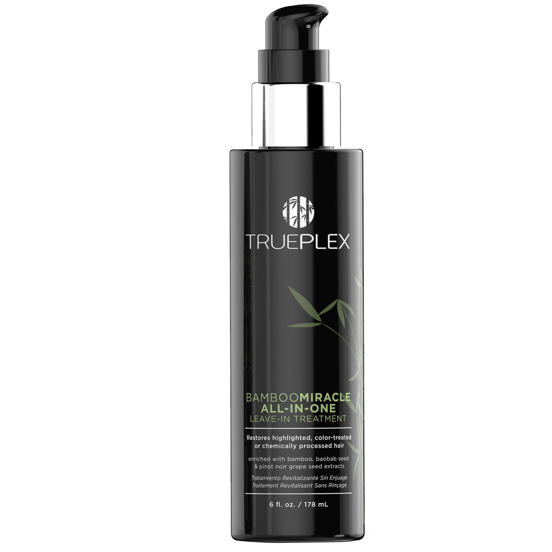 KERATHERAPY Trueplex Bamboo Miracle All-In-One Conditioning Treatment, 6 oz., 178 ml - Vegan Leave in Hair Strengthener with Baobab, Grape Seeds & Bamboo Extract for Color Treated, Dry & Damaged Hair