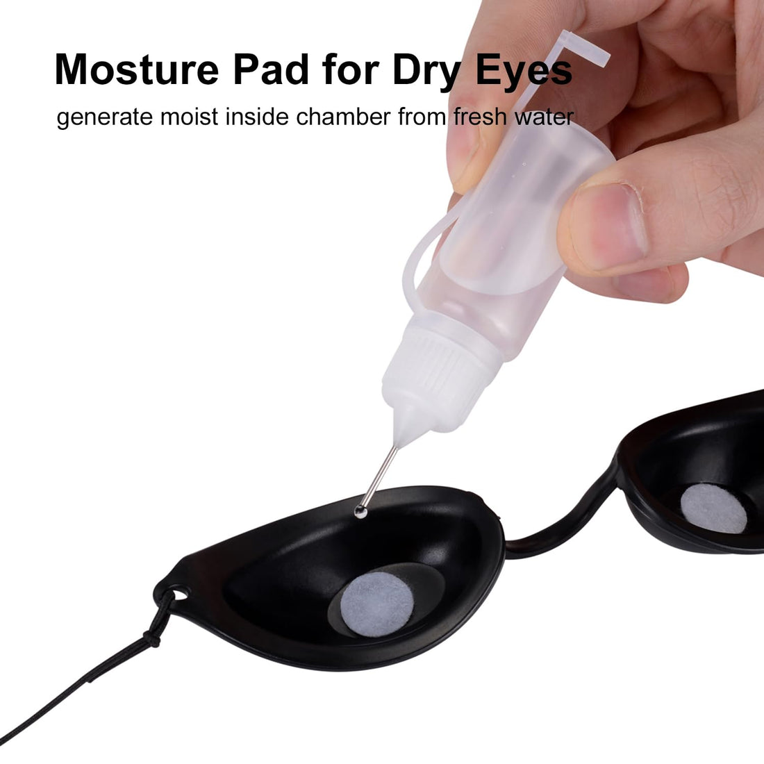 Wahah 3D Hydrating Moisture Sleep Mask for Relief Dry Eyes,Comfortable Sleep Mask for Good Sleeping, Prevent Dry Eyes, Prevent Air Leak into Eyes, Best Sleep Mask for Sleeping Well