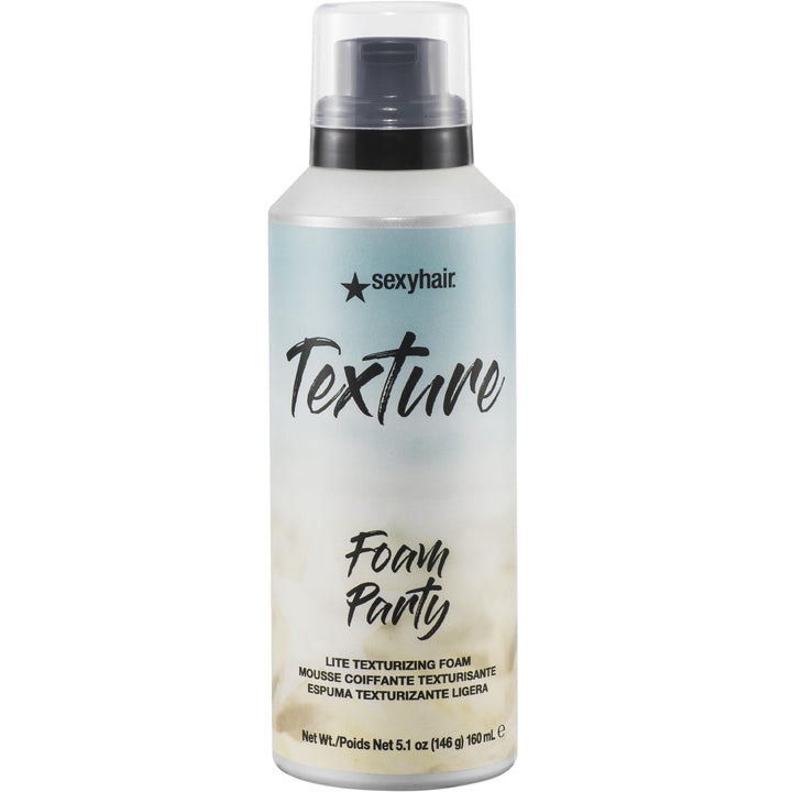 SEXYHAIR Texture Foam Party Lite Texturizing Foam, Coconut, 5.1 fl oz