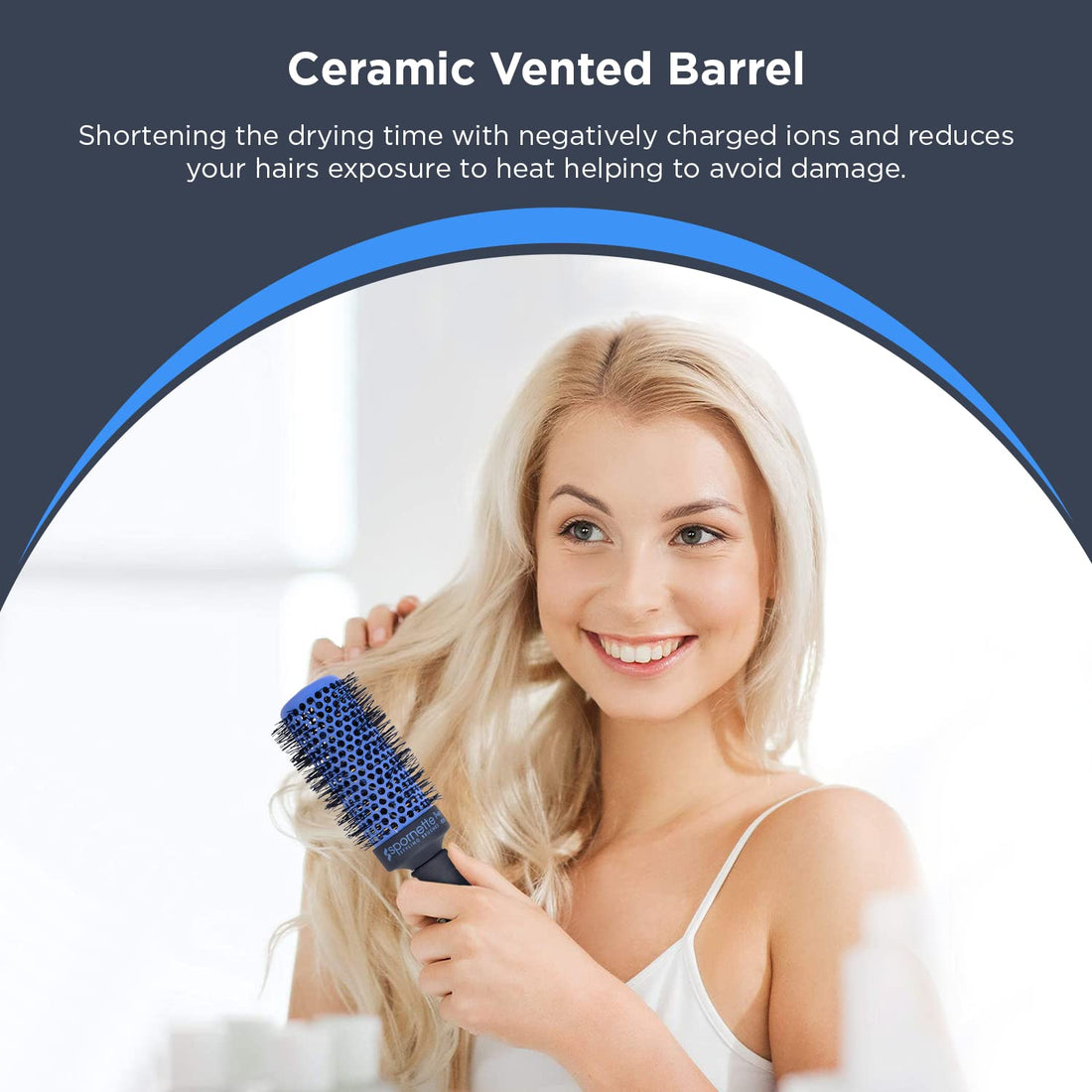 Spornette Prego Large Ceramic Round Brush 270
