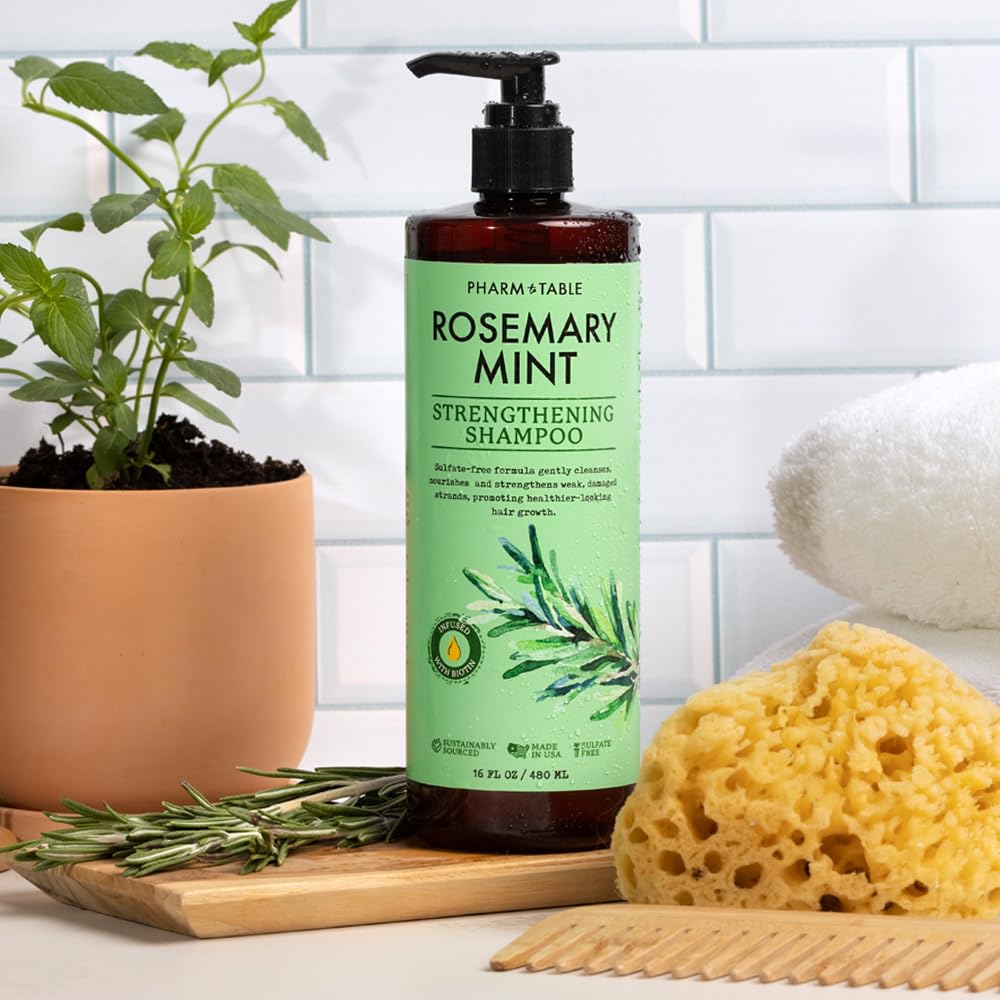 PHARM TO TABLE Rosemary & Mint Shampoo 480ml