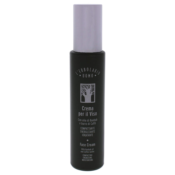 ERBOLARIO MEN Face Cream Baobab oil and butter of coffee 50 ml / 1.7 Fl. Oz.