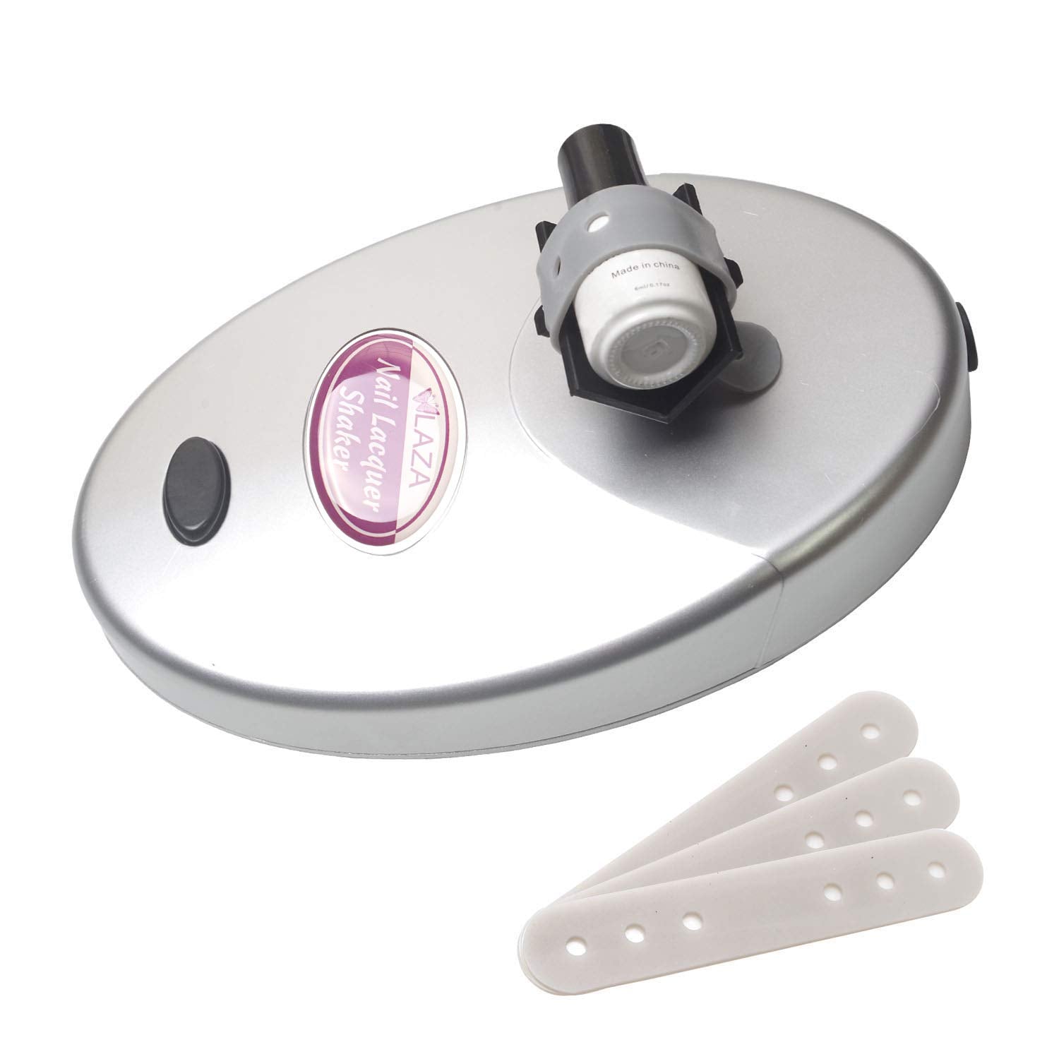 Laza Nail Lacquer Shaker Nails Gel Polish Varnish Adjustable Bottle Shaking Machine Shake Evenly Tools for Nails Art - Sliver