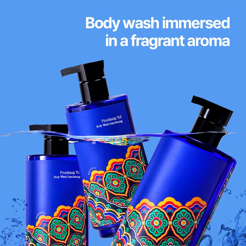 Pyunkang Yul [PKY] Dancheong Body Wash, Moisturizing Cleanse, Natural Scents with Essential Oils, Inspired by Fade-Resistant Korean Dancheong, Zero Irritation, Korean Skincare (11.83 Fl. Oz, 350ml)