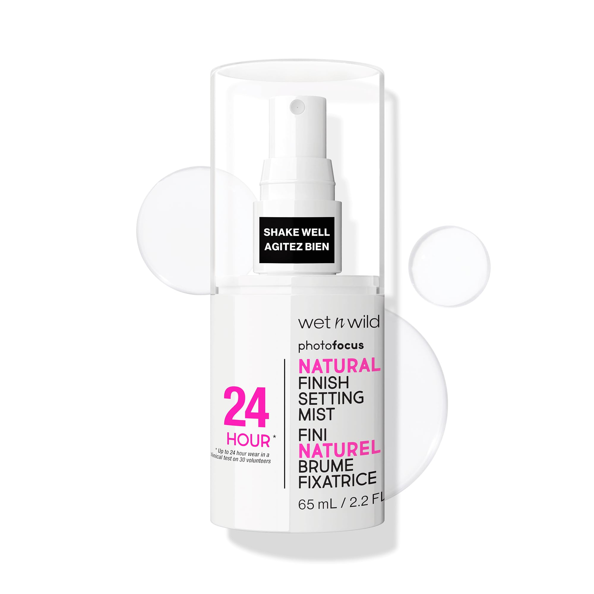 wet n wild Photo Focus Setting Mist, Up to 24HR Wear, Lightweight & Nourishing with Provitamin B5 & E, Suitable for All Skin Types, Cruelty-Free & Vegan- Matte Finish