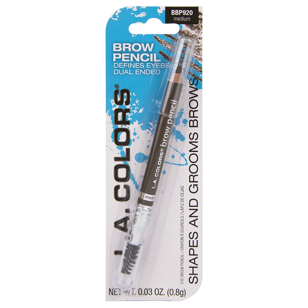 LA COLOR Medium Brow Pencil with Spoolie, Brown,