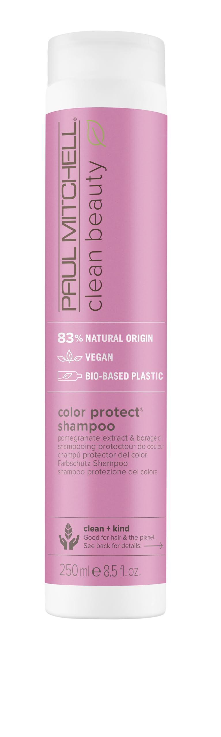 Paul Mitchell Clean Beauty Color Protect Shampoo, Gently Cleanses, Protects Hair Color, For Color-Treated Hair, 8.5 fl. oz.