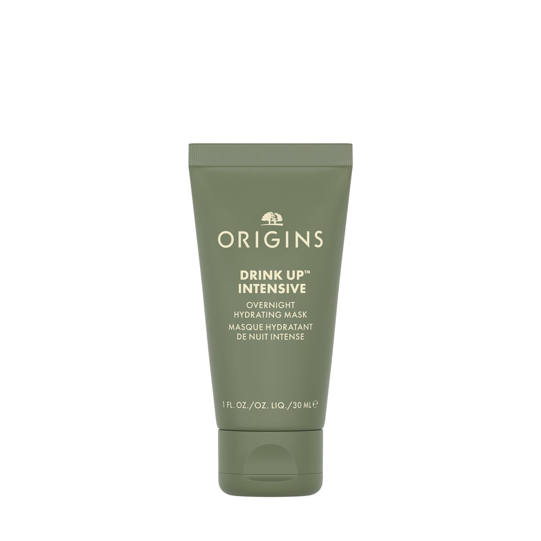 Origins Drink Up Intensive Overnight Hydrating Face Mask | Hydrates for 72 Hours | With Niacinamide, Hyaluronic Acid, & Avocado Butter | Travel Size, 1 Fl Oz