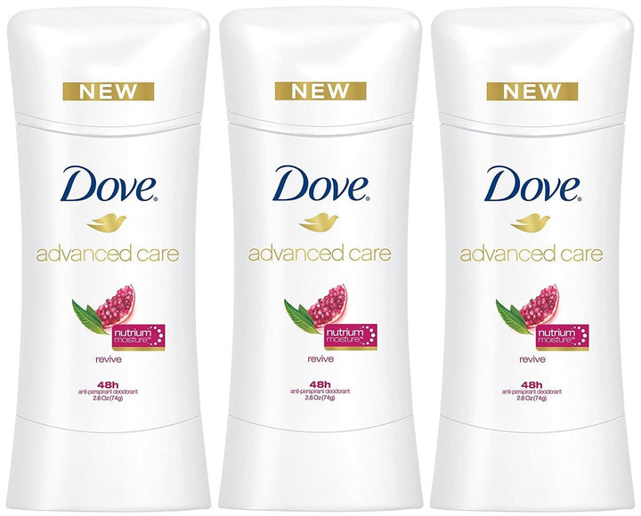 Dove Advanced Care Anti-Perspirant Deodorant, Revive 2.6 Oz(Pack of 3)