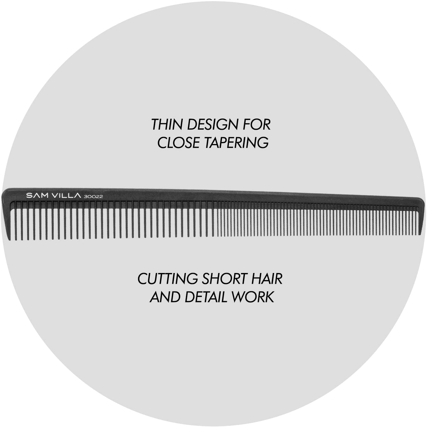 Sam Villa Artist Series Professional Detailing & Hair Parting Comb