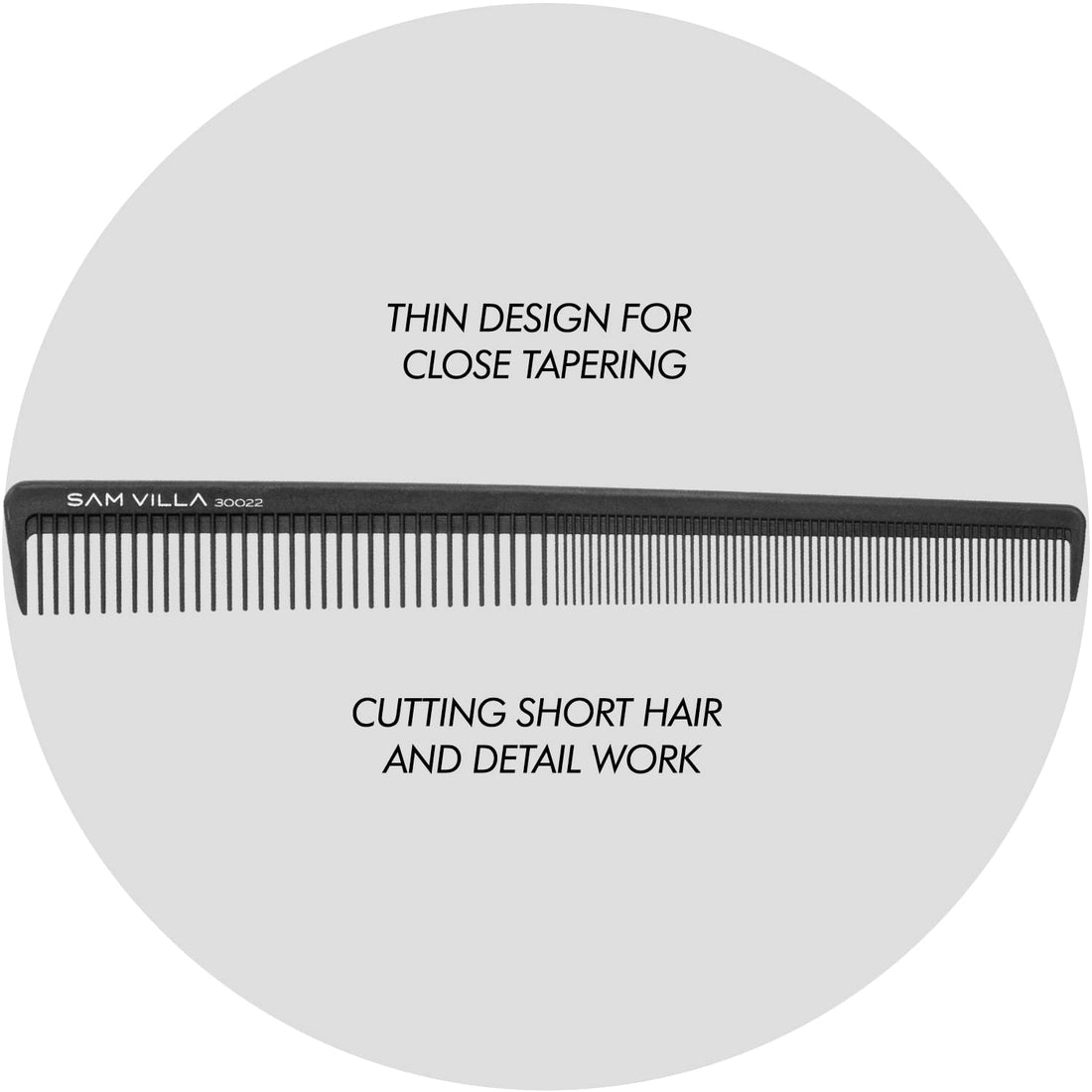 Sam Villa Artist Series Professional Detailing & Hair Parting Comb