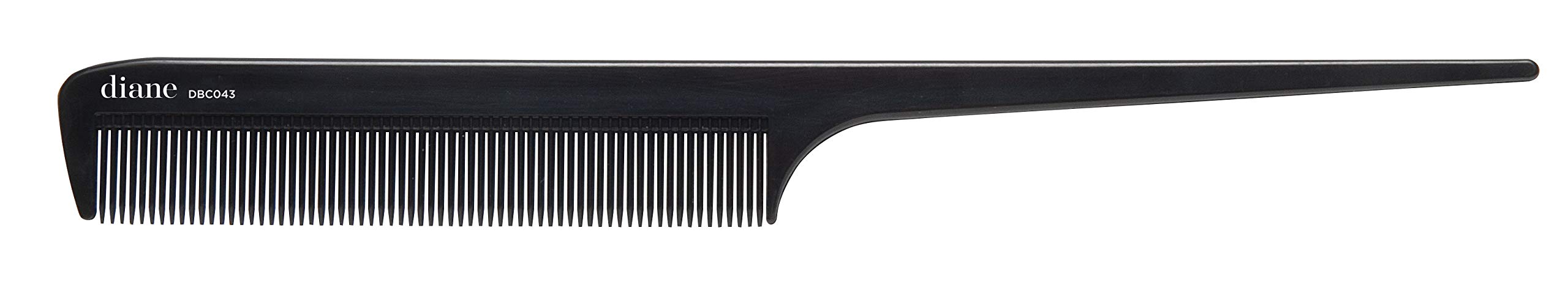Diane Ionic DBC043 Anti-Static Rat Tail Comb, Black