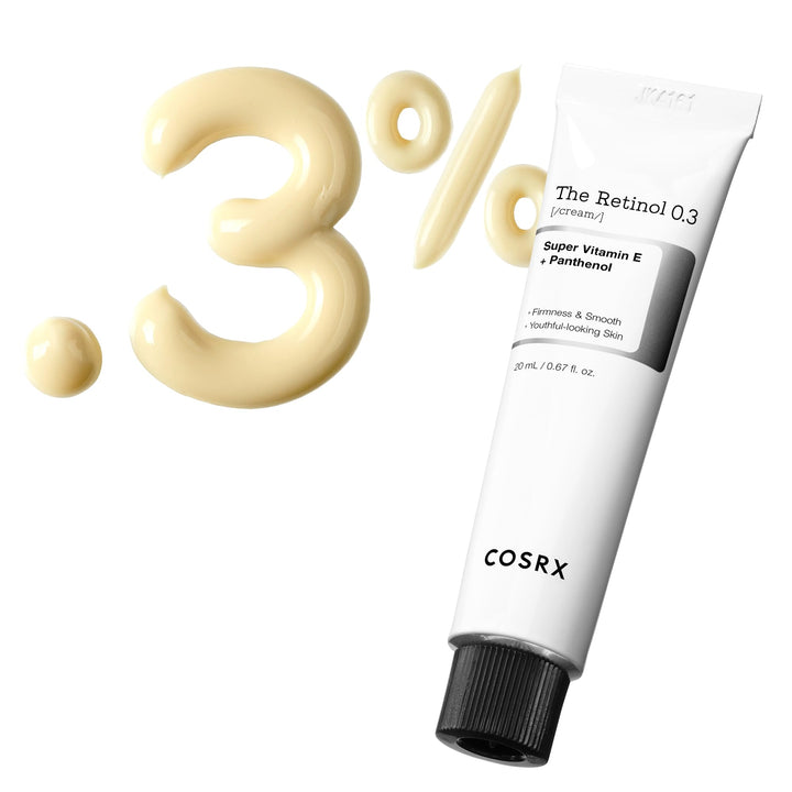 COSRX Retinol Cream, 0.67 Oz, Anti-aging Eye & Neck Cream with Retinoid Treatment to Firm Skin, Reduce Wrinkles, Fine Lines, Signs of Aging, Gentle Daily Korean Skin Care (Retinol 0.3% Cream)