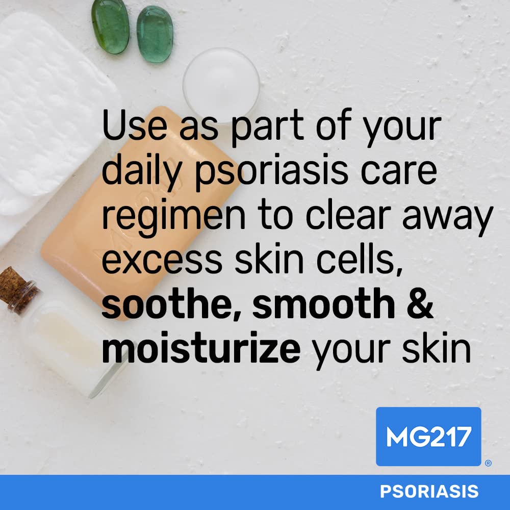 MG217 Psoriasis Dead Sea Exfoliating Bar Soap, Smooth & Soothe with Natural Exfoliating Agents, Aloe Vera, Papaya and Pineapple extract for Psoriasis Skincare, 5oz
