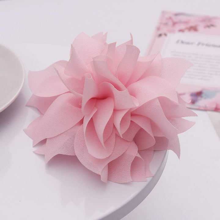 Lady Peony Silk Party Wedding Brooch Corsage Hair Head Clip Headdress Flowers (Pink Color&Amp;Acutiflorous)