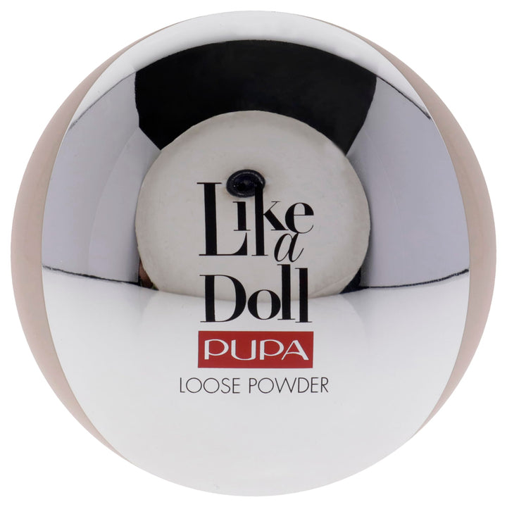 Pupa Milano Like A Doll Invisible Loose Powder - For a Radiant and Natural Look - Smooths Skin and Minimizes Blemishes - Perfectly Blends with Skin - 002 Rosy Nude - 0.32 Oz