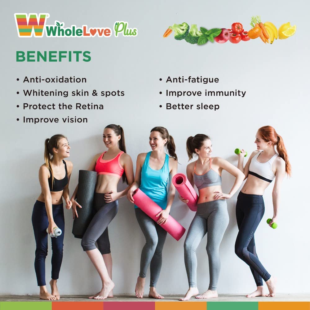 NOTO WholeLove Plus Women's Organic Whole Food Multivitamin, 60 Tables Health Supplements for Immune Support, Vitamin Vegan