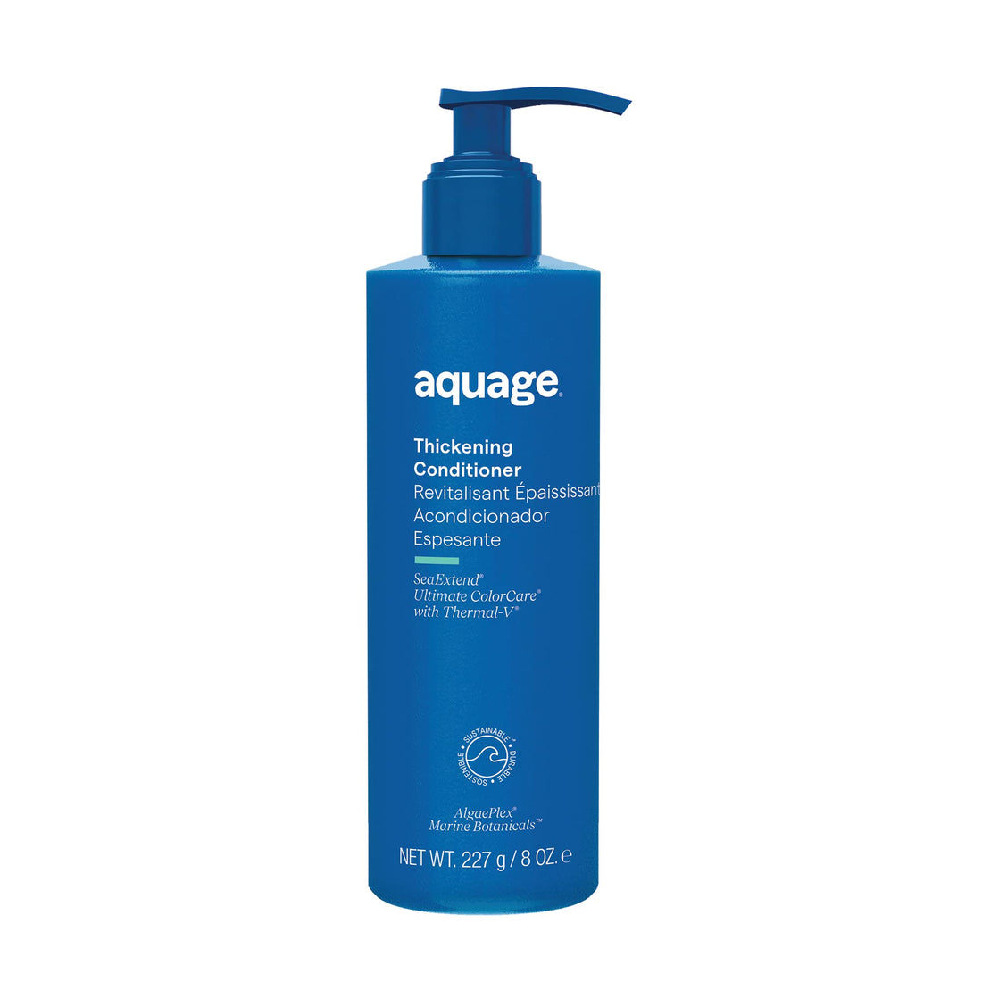 AQUAGE SeaExtend Thickening Conditioner, Thermal-V Technology Seals Heat Out, Adds Volume, Shine, Fullness Without Frizz, 8 oz