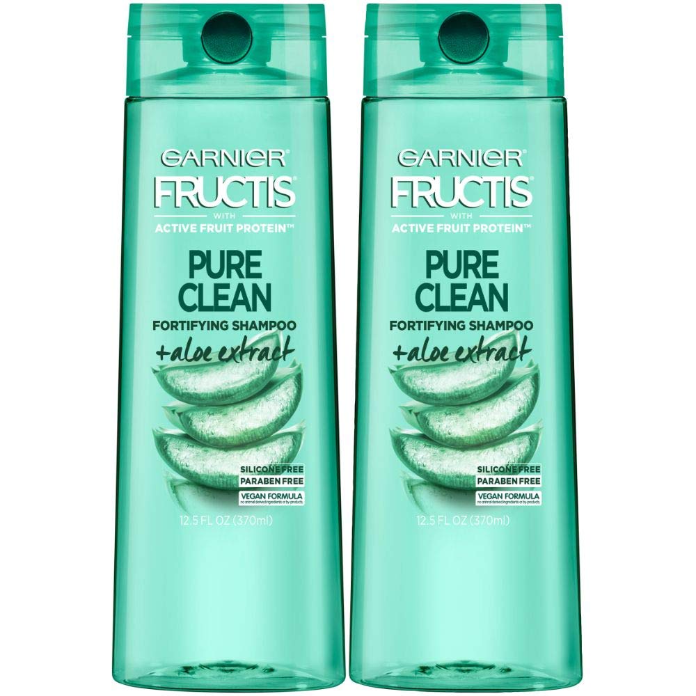 Garnier Hair Care Fructis Pure Clean Shampoo, 12.5 Fl Oz, 2 Count