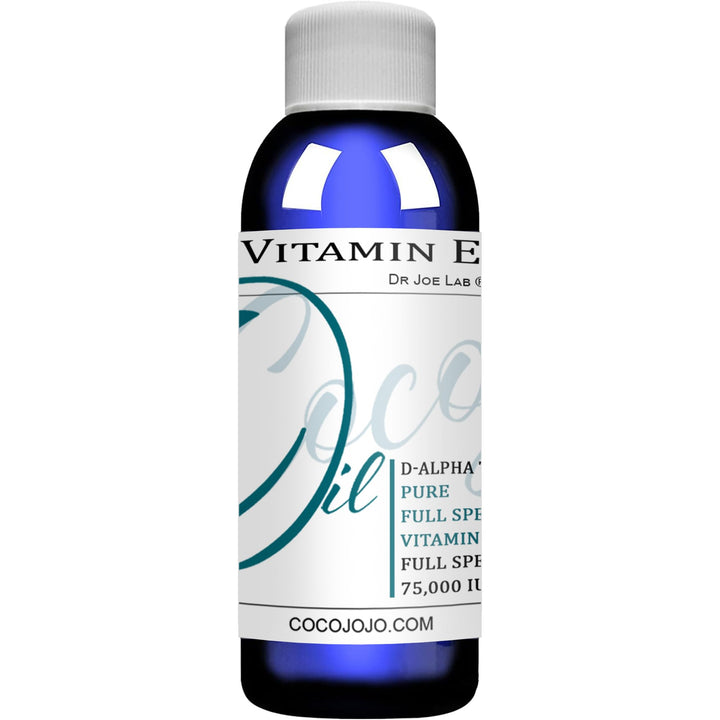 cocojojo Vitamin E Oil for Skin, Organic Vitamin E Oil for Hair, Face, Liquid Vitamin E, Vitamin E Body Oil, 100% Pure Natural Cold Pressed Unrefined, Moisturizes & Nourishes, Non GMO - 2 Oz