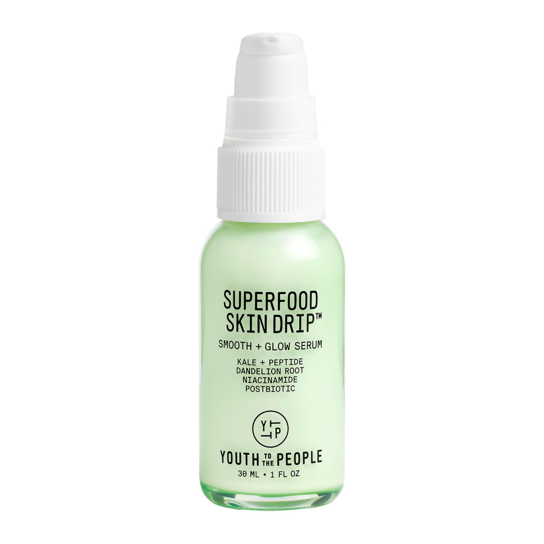 Youth To The People Superfood Skin Drip Face Serum (1 fl oz), Strengthens Skin Barrier + Evens Skin Tone, 5% Niacinamide, Kale, Peptides, Ceramides, Boosts Glow, Vegan