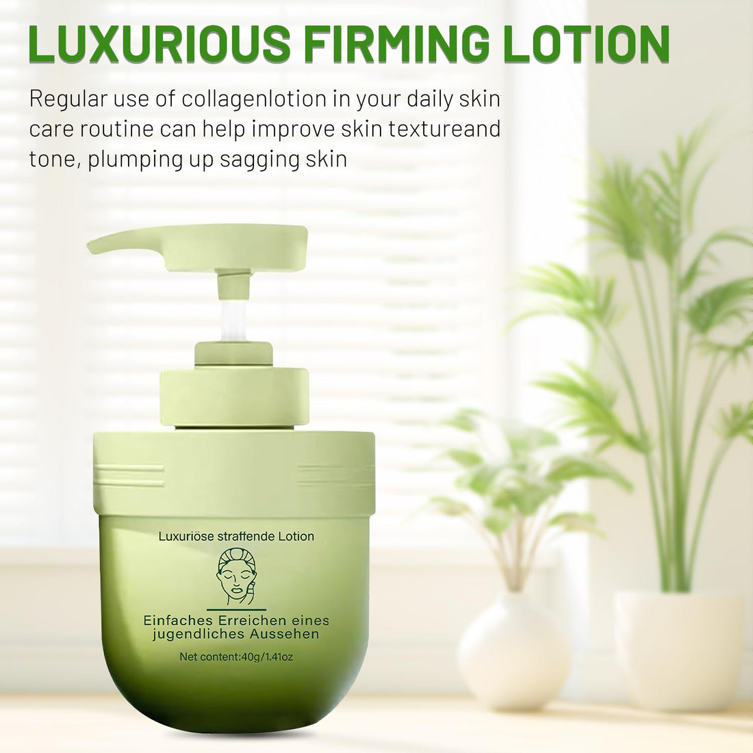 2PCS Divglow Luxurious Collagen Firming Cream, Moisturizer Collagen Body Cream, Skin Tightening Cream, Collagen Firming Lotion Body Moisturizer Lifts, Firms, & Tightens For Younger Looking Skin