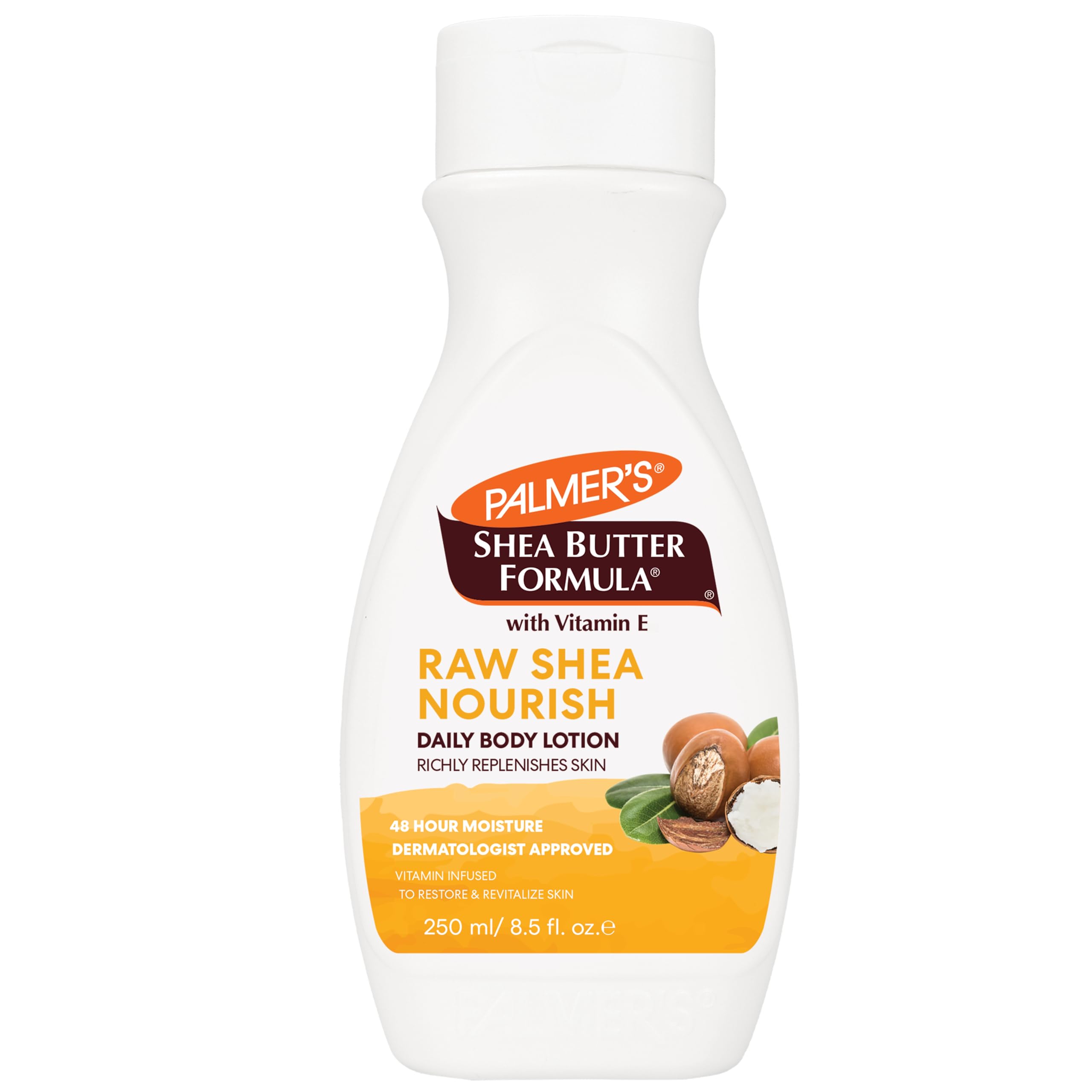 Palmer's Shea Formula Raw Shea Body Lotion for Dry Skin, Hand & Body Moisturizer, Flip Cap Bottle, 8.5 Ounces (Pack of 1)