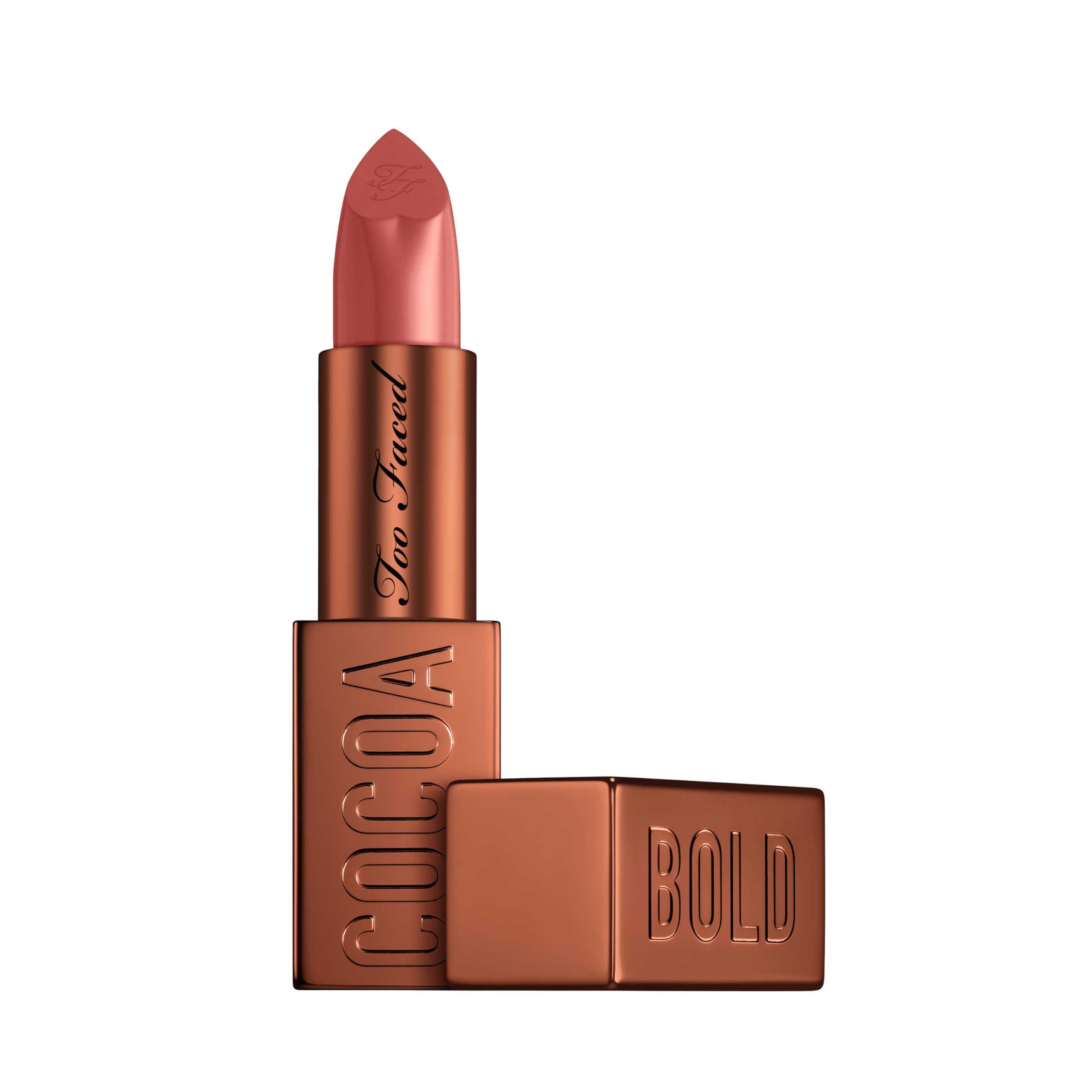 Too Faced Cocoa Bold Lipstick | High Pigment Lip with Creamy Texture + Matte Finish, Vegan + Cruelty Free, Chocolate Chip
