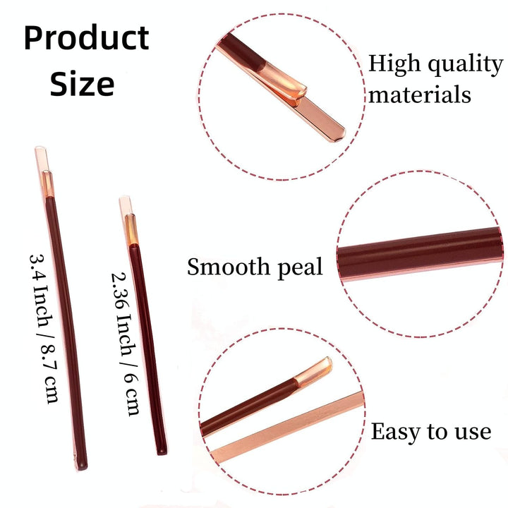 Brown: Jumbo Bobby Pins Metal Hair Pins Aguder Hair Clips For Hair Decoration, 10Pcs (5 Long And 5 Short) (Brown)