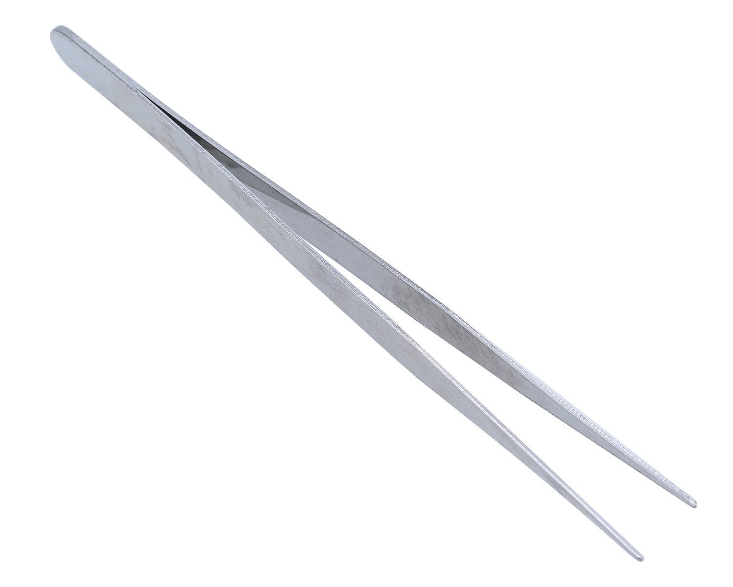 2pcsProfessionalNailArtRhinestonesEyelashesExtensionsPickTweezerNipperClipperTool silver AD