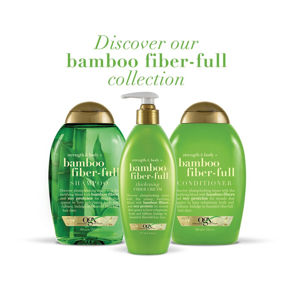 OGX Strength and Body Plus Bamboo Fiber-Full Conditioner, 13 Ounce