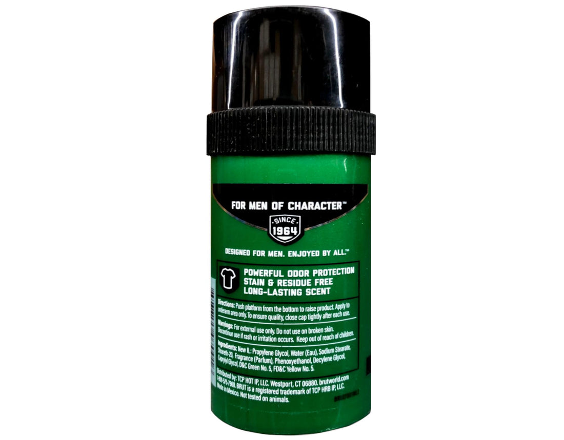 Brut Deodorant 2.25oz Round Solid Classic (3 Pack)