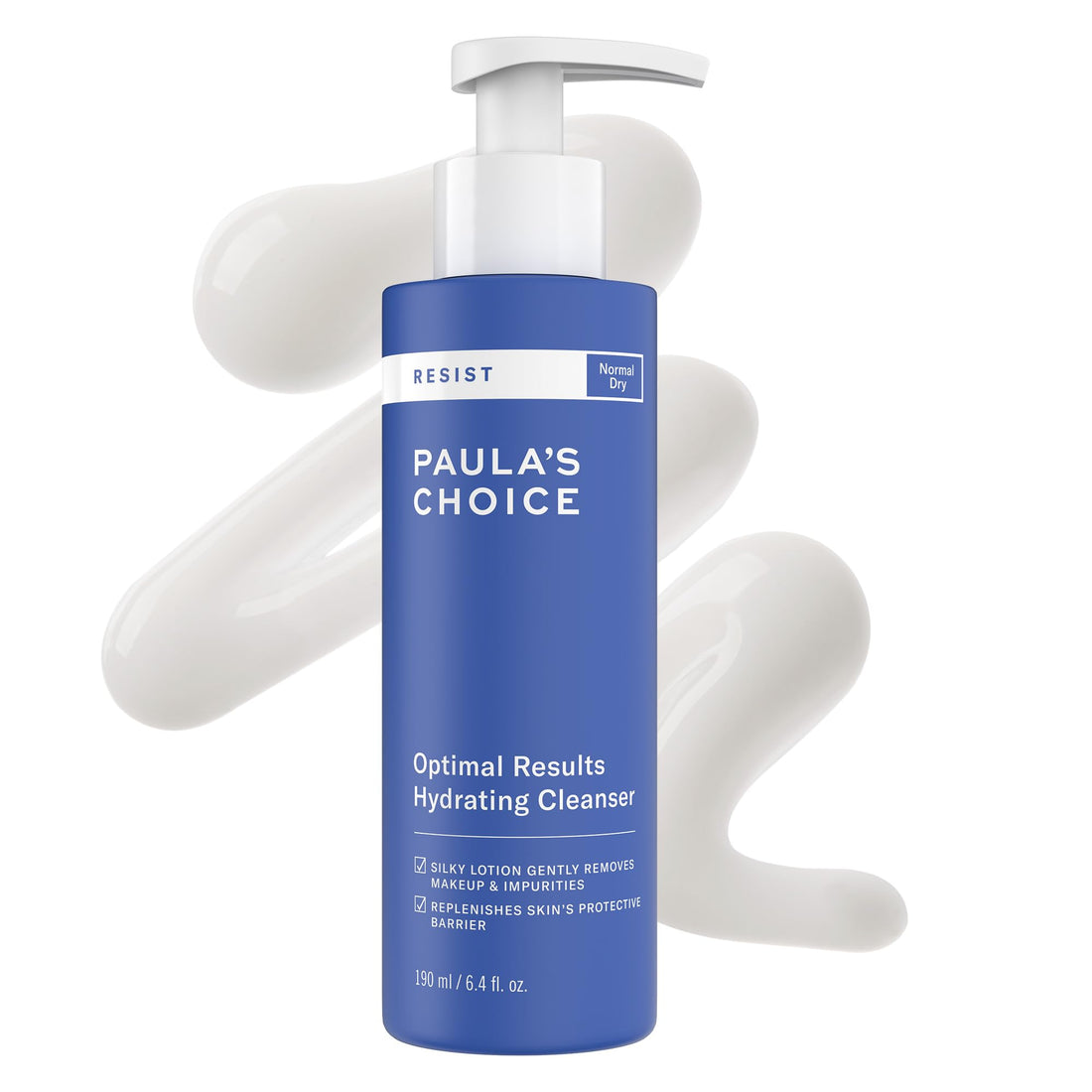 Paula's Choice RESIST Optimal Results Hydrating Cleanser, Green Tea & Chamomile, Anti-Aging Face Wash, Dry Skin, 6.4 Ounce