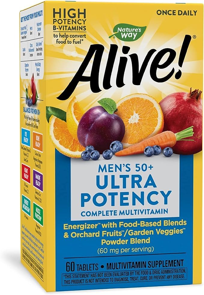 Alive! Once Daily Men's 50+ Ultra - 60 Tablets by Nature's Way