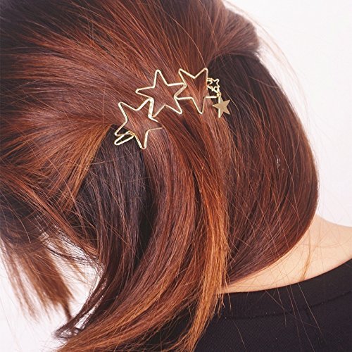 AKOAK 1 Pcs Hollow Out Star Tassel Hairpin Hair Pin girls Hair Clips for Women and Girls