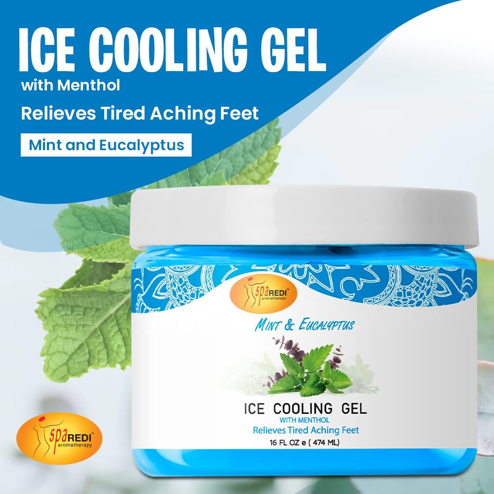 Sparedi Spa Redi Ice Cooling Gel (16 Oz - Mint & Eucalyptus)